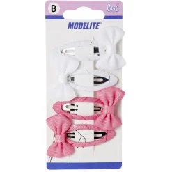 Gifi Beauté^Barrette clic clac à noeud x4