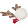 Gifi Beauté^Barrette Noël design renne pompon blanc et doré