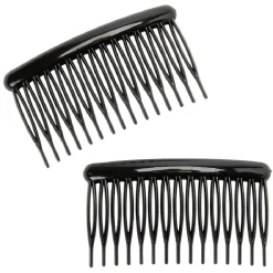 Gifi Beauté^Barrette peigne noir brillant x2