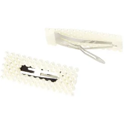 Gifi Beauté^Barrette perles imitation blanc x2