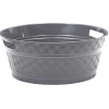 Gifi Nettoyage Et Entretien|Bassine souple ronde motif quadrillé gris