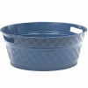 Gifi Nettoyage Et Entretien|Bassine souple ronde motif quadrillé bleu