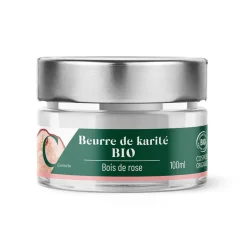 Gifi Beauté^Beurre de karité bio bois de rose, pot de 100 ml