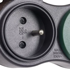 Gifi Accessoires Électriques^Biplite extérieure 16A noir