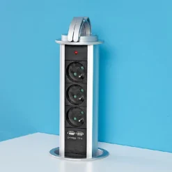 Gifi Accessoires Électriques^BLOC 5 PRISES ENCASTRABLE