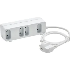 Gifi Accessoires Électriques^Bloc multiprise 2 faces 5 prises blanc