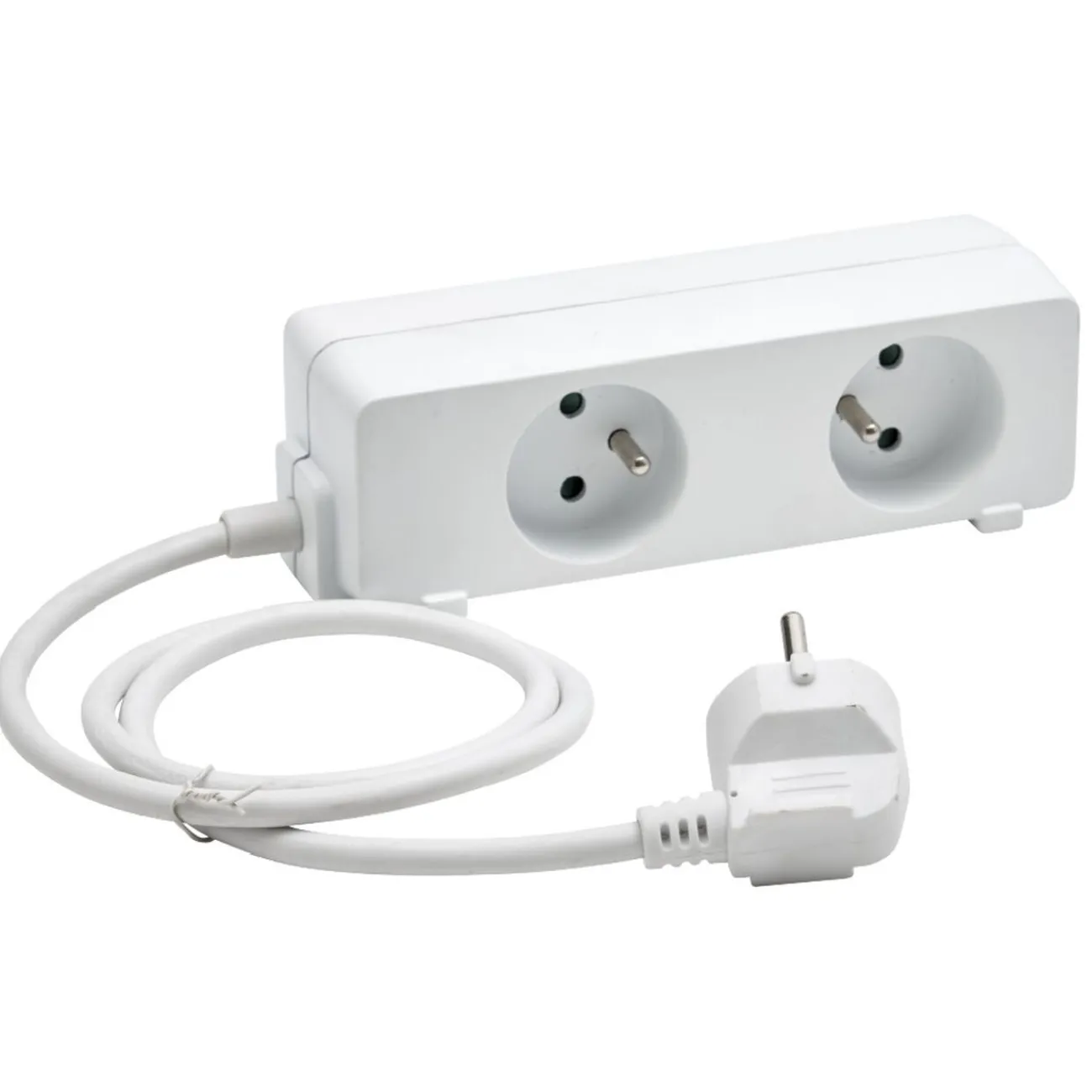 Gifi Accessoires Électriques^Bloc multiprise 2 faces 5 prises blanc