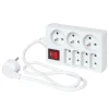 Gifi Accessoires Électriques^Bloc multiprise blanc interrupteur 7 prises