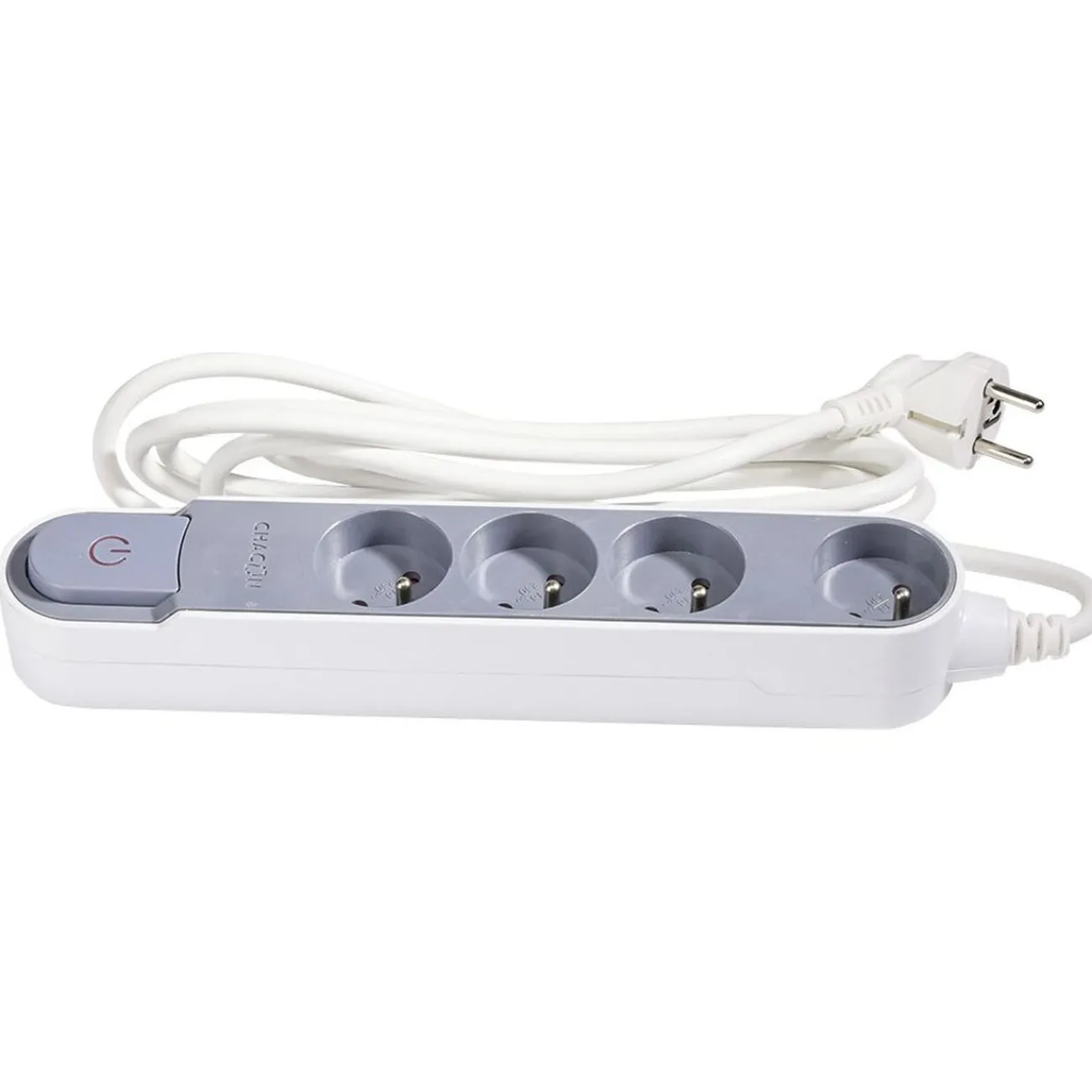 Gifi Accessoires Électriques^Bloc multiprise design gris 4x16A 3m