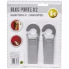 Gifi Quincaillerie^Bloc porte x2 avec crochet