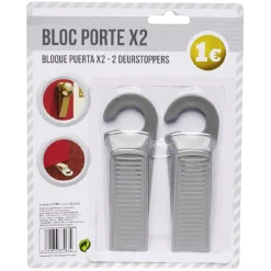 Gifi Quincaillerie^Bloc porte x2 avec crochet