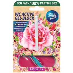 Gifi Nettoyage Et Entretien|Bloc WC gel actif Ambi Pur parfum Rose et Lys