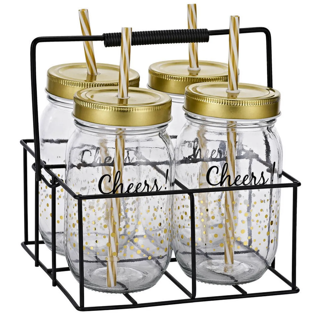 Gifi Bocal avec paille et support x4