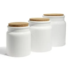 Gifi Bocal en céramique avec couvercle en liège Ø16xH19cm