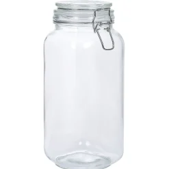 Gifi Bocal en verre avec couvercle à charnière 2,2 L