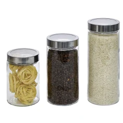 Gifi Bocal en verre avec couvercle hermétique x3