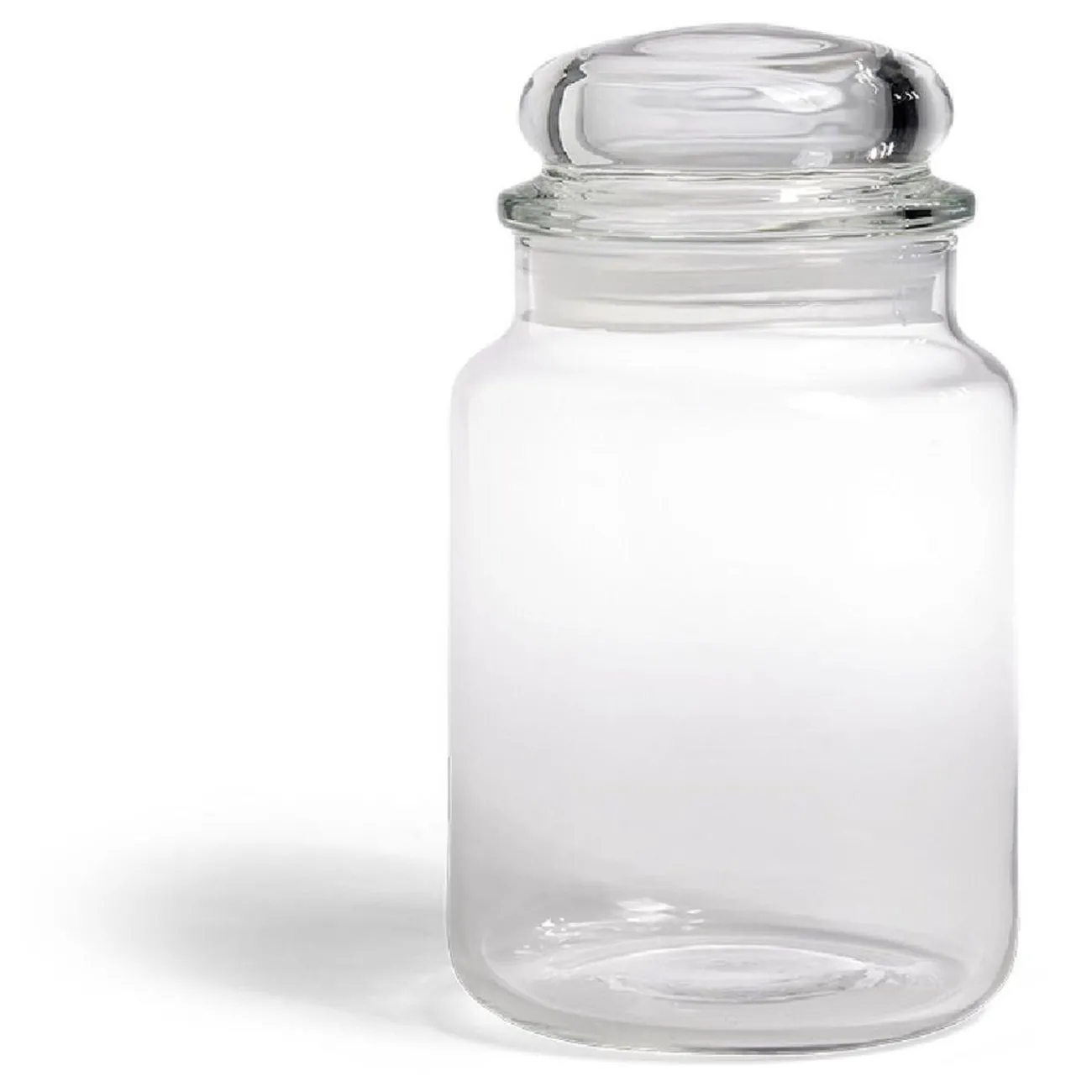 Gifi Bocal en verre transparent avec couvercle hermétique 800ml - H.17cm