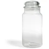 Gifi Bocal en verre transparent avec couvercle hermétique 800ml - H.22cm