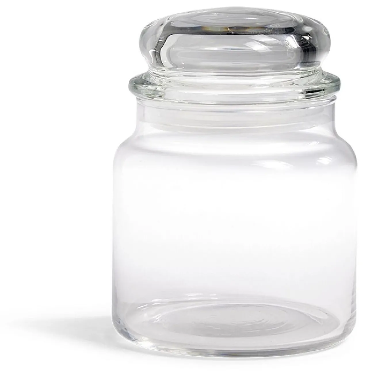 Gifi Bocal en verre transparent avec couvercle hermétique 500ml - H.13cm