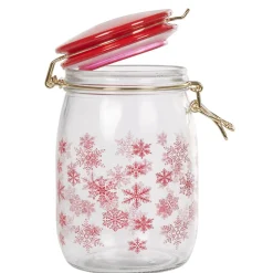 Gifi Bocal flocon rouge Noël