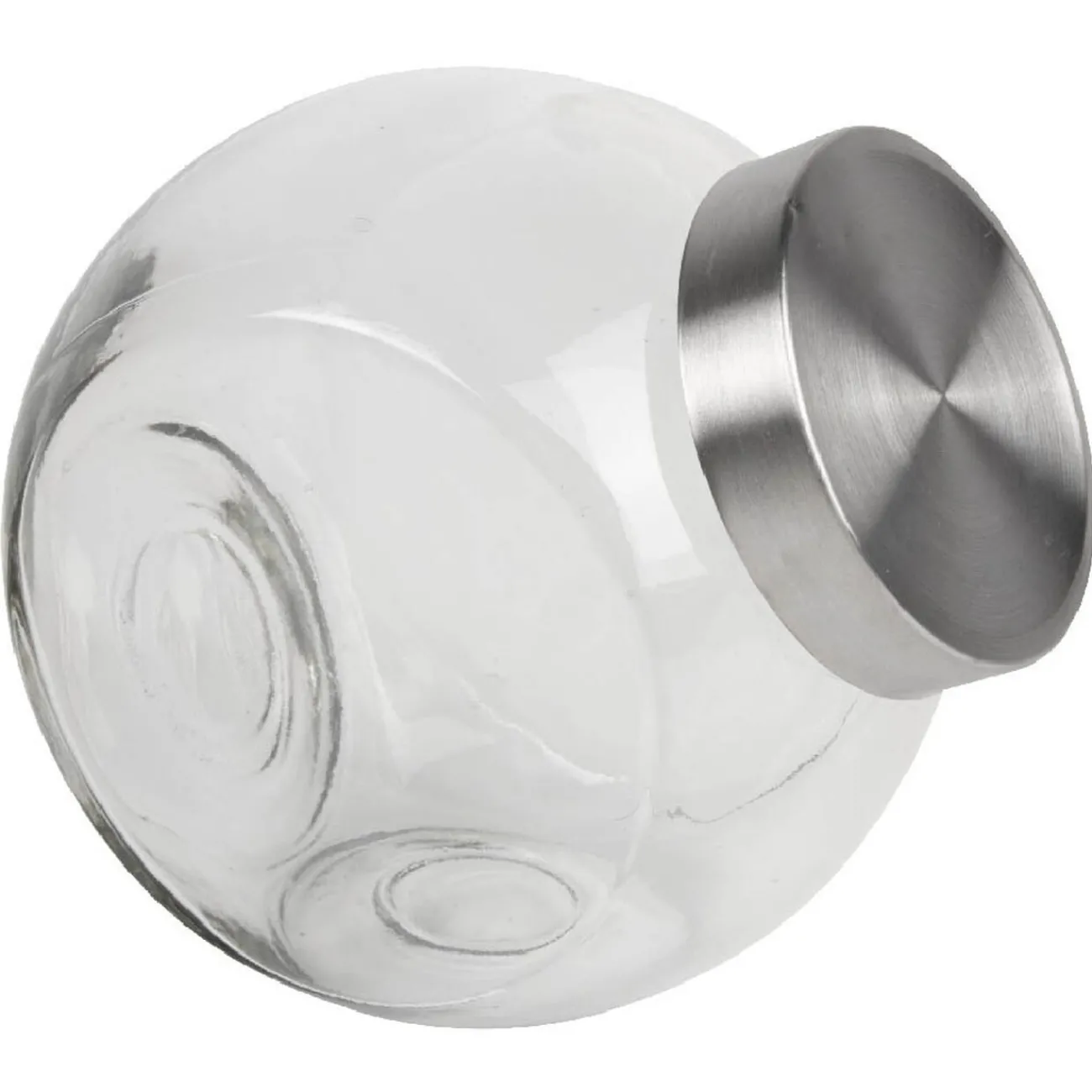 Gifi Bocal incliné verre couvercle métal 3 L