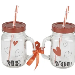 Gifi Bocal motif coeurs Saint Valentin x2