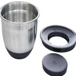 Gifi Bol à mixer inox avec base silicone et 3 râpes Ø22xH11,2cm