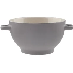 Gifi Bol à soupe gris avec couvercle