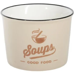 Gifi Bol à soupe inscription Soups Good Food 500ml