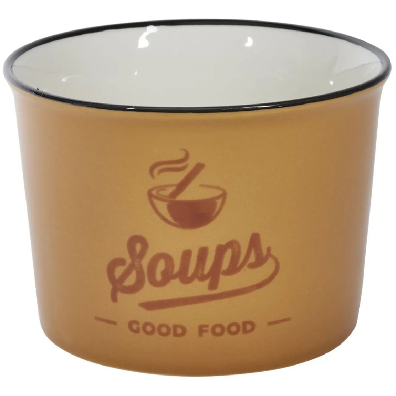 Gifi Bol à soupe inscription Soups Good Food 500ml