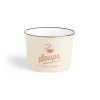 Gifi Bol à soupe 500ml faïence beige Ø12xH8,4cm