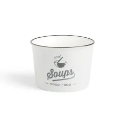 Gifi Bol à soupe 500ml faïence gris Ø12xH8,4cm