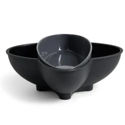 Gifi Bol apéritif avec poubelle gris