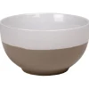 Gifi Bol bicolore blanc et taupe