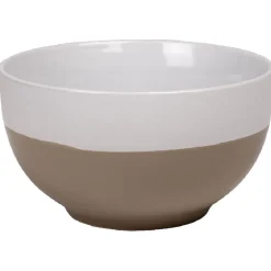 Gifi Bol bicolore blanc et taupe