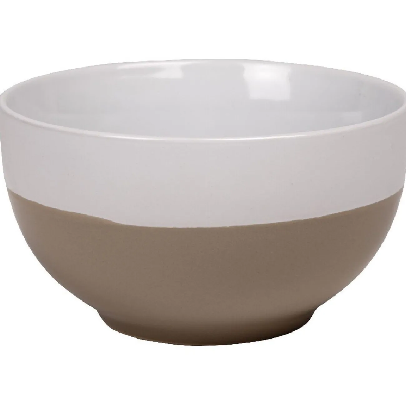 Gifi Bol bicolore blanc et taupe