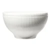 Gifi Bol Colombe en porcelaine striée blanc Ø15xH8cm