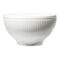 Gifi Bol Colombe en porcelaine striée blanc Ø15xH8cm