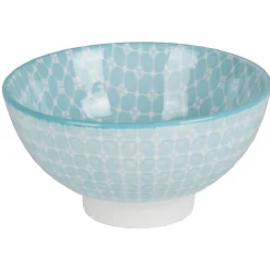 Gifi Bol céramique décor relief bleu