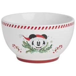 Gifi Bol Disney Mickey grès blanc et rouge Ø14cm