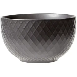 Gifi Bol en grès noir x4