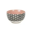 Gifi Bol en porcelaine motif graphique noir blanc
