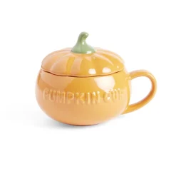 Gifi Bol forme citrouille avec couvercle et poignée Ø14cm