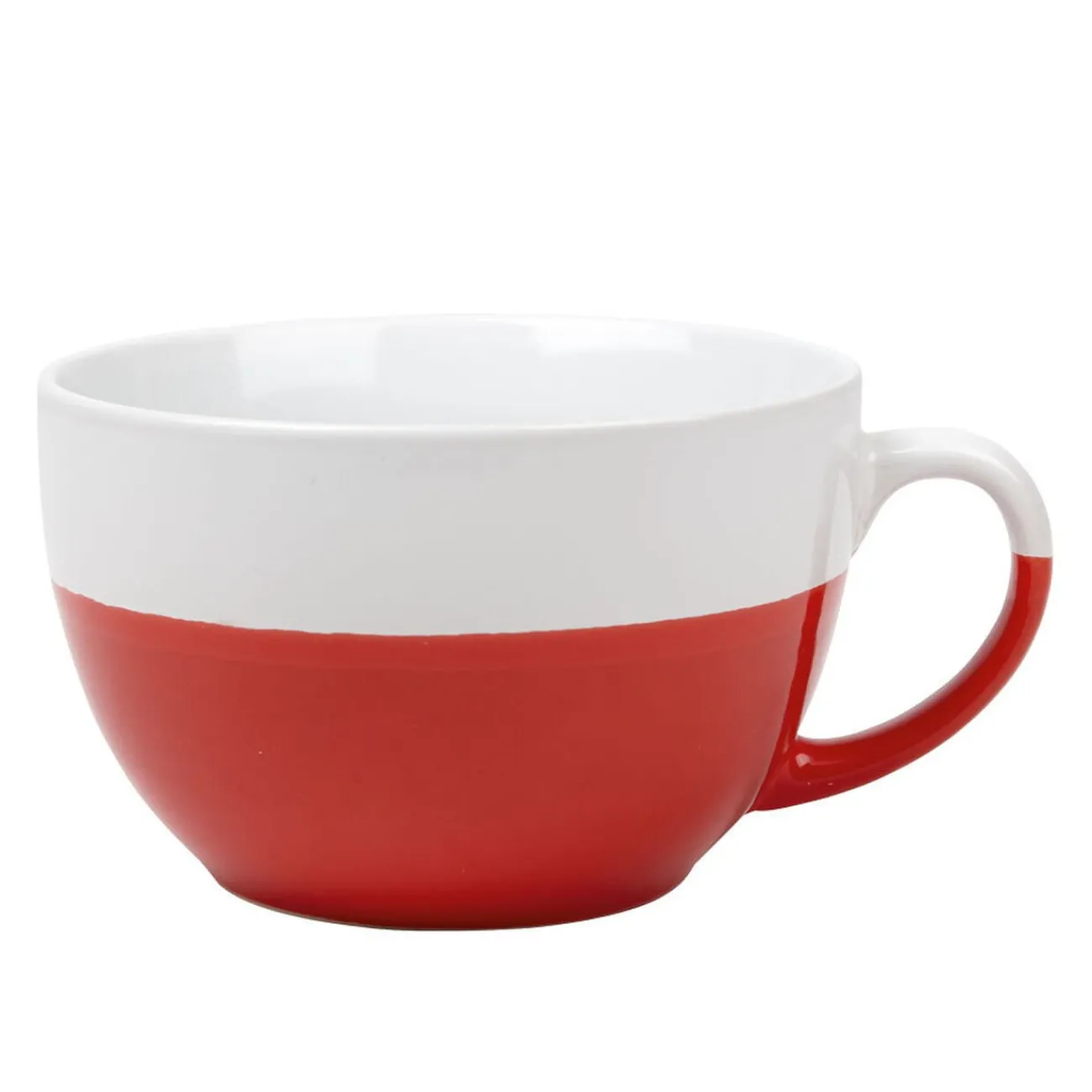 Gifi Bol jumbo bicolore blanc et rouge