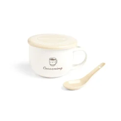 Gifi Bol jumbo 62cl avec cuillère et couvercle cocooning