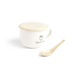 Gifi Bol jumbo 62cl avec cuillère et couvercle cocooning
