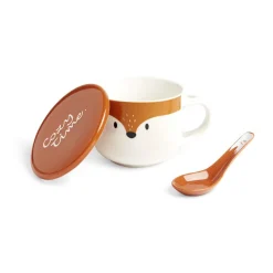 Gifi Bol jumbo 62cl avec cuillère et couvercle renard