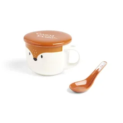 Gifi Bol jumbo 62cl avec cuillère et couvercle renard