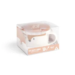 Gifi Bol jumbo 62cl avec cuillère et couvercle renard