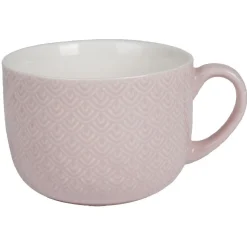 Gifi Bol jumbo motifs rose blanc